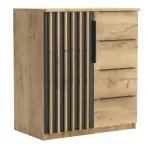 Komód Sorento I Craft arany/fekete