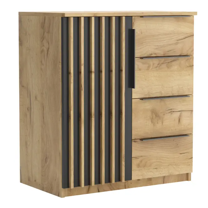 Komód Sorento I Craft arany/fekete