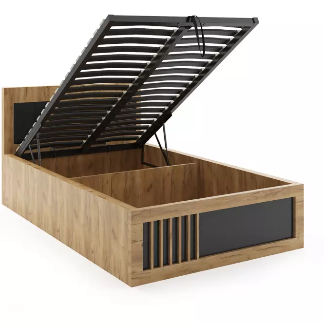 Ágy Sorento 120x200 Craft arany/fekete
