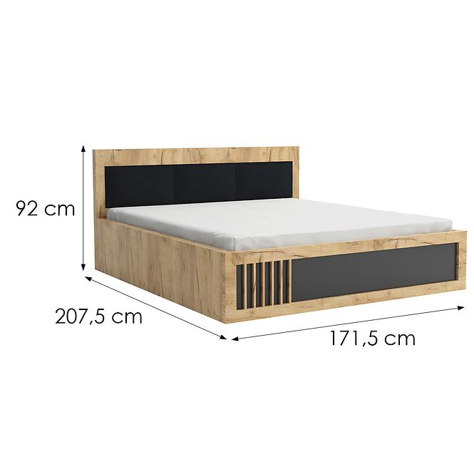 Ágy Sorento 160x200 Craft arany/fekete