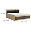 Ágy Sorento 160x200 Craft arany/fekete,2