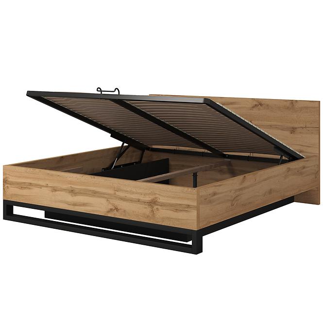 Ágy 180/200 Halle S 52 dub Wotan