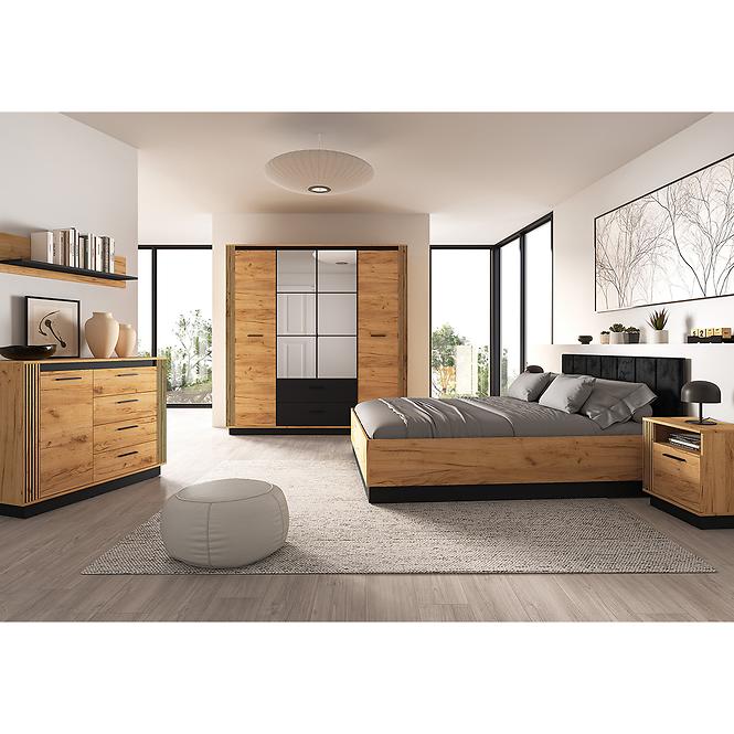 Ágy Urso 1302 dub Craft arany/fekete,5