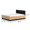 Ágy Urso 1402 dub Craft arany/fekete,2
