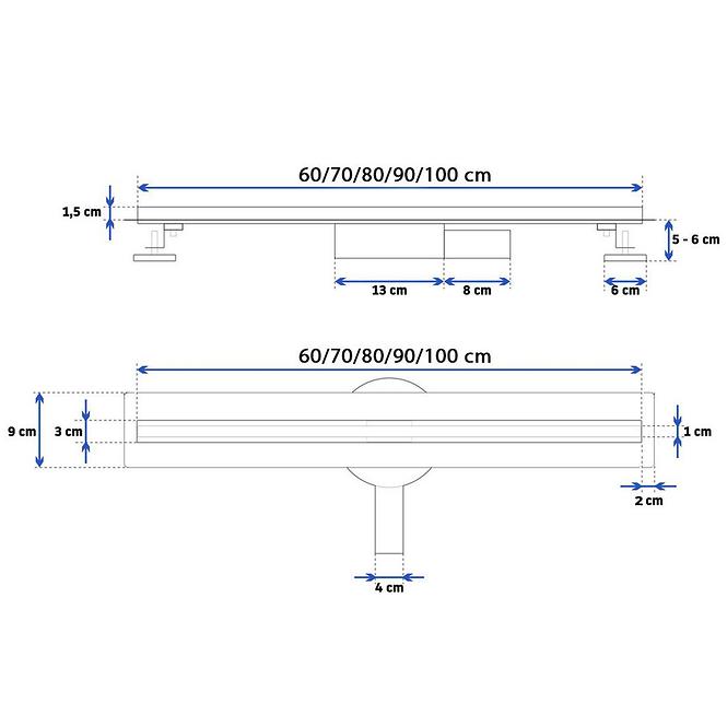Lineáris kiáramlás Neox Slim Pro 1000 arany,2
