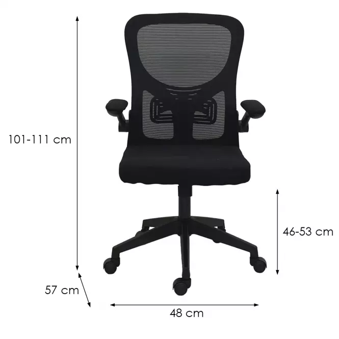 Forgószék 9076 Kenso fekete