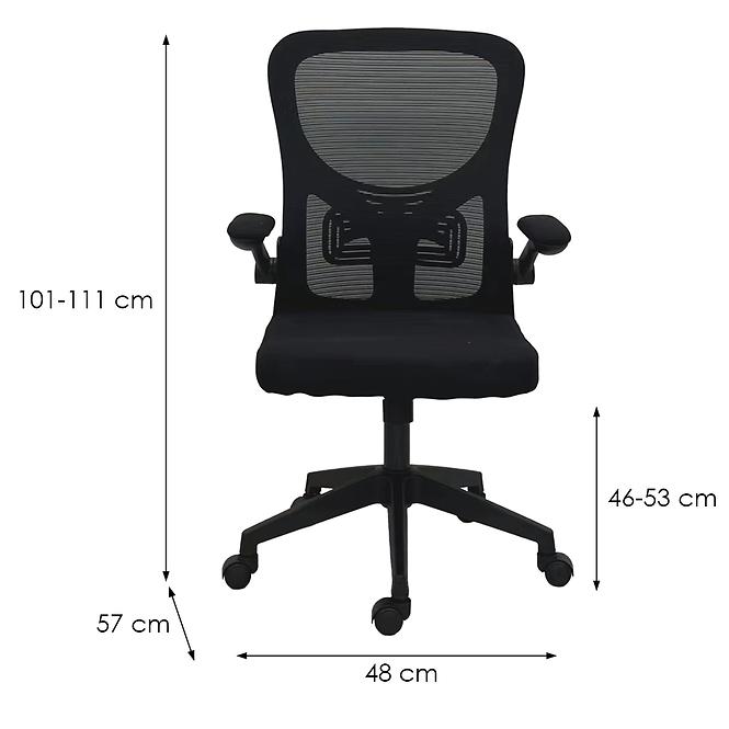 Forgószék 9076 Kenso fekete