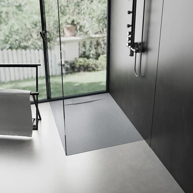 Négyzet alakú zuhanytálca Bazalt Grey 90x90x2,5 Rea K4105 ,7