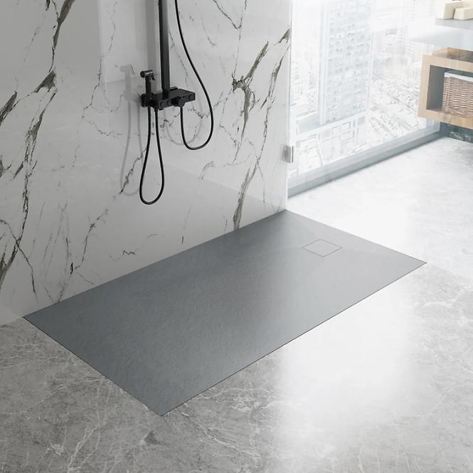 Négyzet alakú zuhanytálca Magnum Grey 90x90x2,5 Rea K4106,5