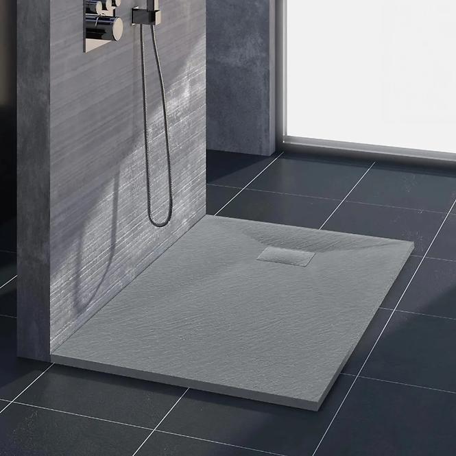 Négyzet alakú zuhanytálca Magnum Grey 90x90x2,5 Rea K4106,6