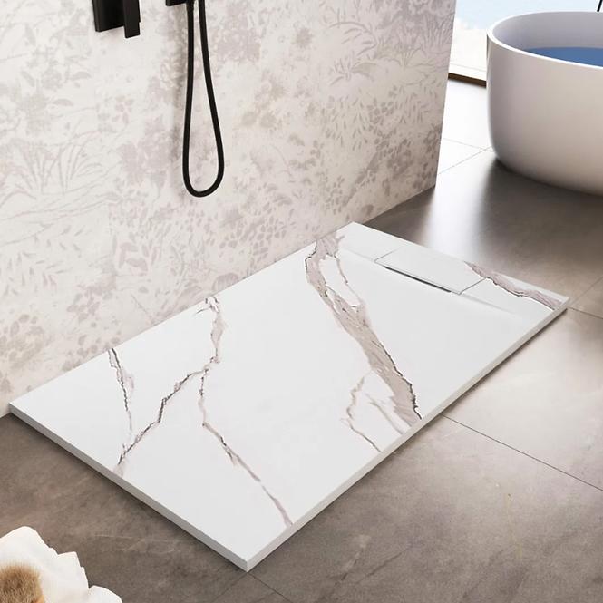 Négyzet alakú zuhanytálca Bazalt 90x90x2,5 Rea K7002,7
