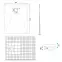 Téglalap alakú zuhanytálca Magnum Carrara White 80x100x2,5 Rea K7004,2