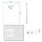 Téglalap alakú zuhanytálca Magnum Carrara White 80x100x2,5 Rea K7004,2