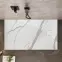 Téglalap alakú zuhanytálca Magnum Carrara White 80x100x2,5 Rea K7004,5