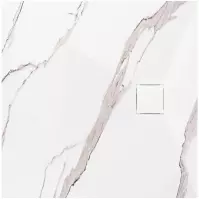 Négyzet alakú zuhanytálca Magnum Carrara White 90x90x2,5 Rea K7005