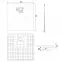 Négyzet alakú zuhanytálca Magnum Carrara White 90x90x2,5 Rea K7005,2