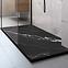 Téglalap alakú zuhanytálca Magnum Carrara Black 80x100x2,5 Rea K7007,7