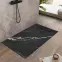 Téglalap alakú zuhanytálca Magnum Carrara Black 90x120x2,5 Rea K7009,5