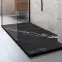 Téglalap alakú zuhanytálca Magnum Carrara Black 90x120x2,5 Rea K7009,7