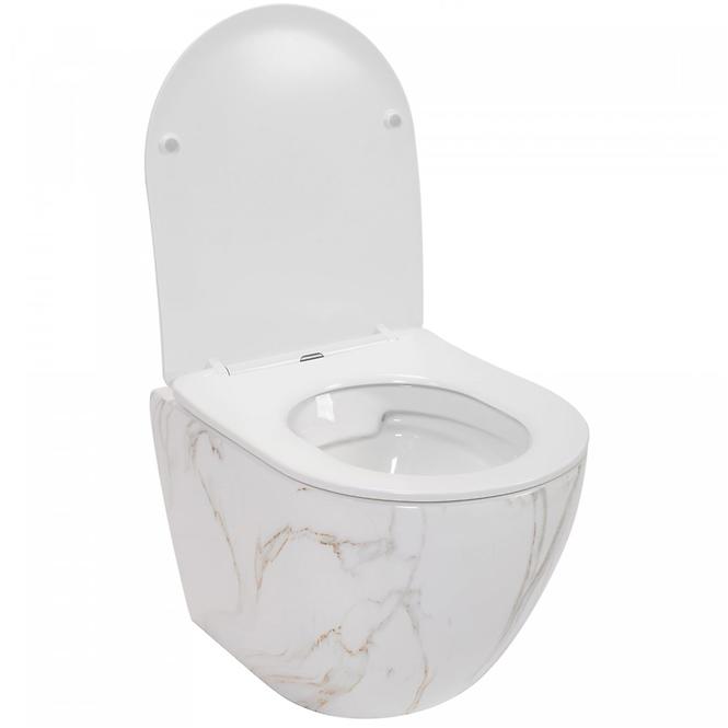 WC csésze Carlos duroplast/Flat/Zm Aiax Shiny 
