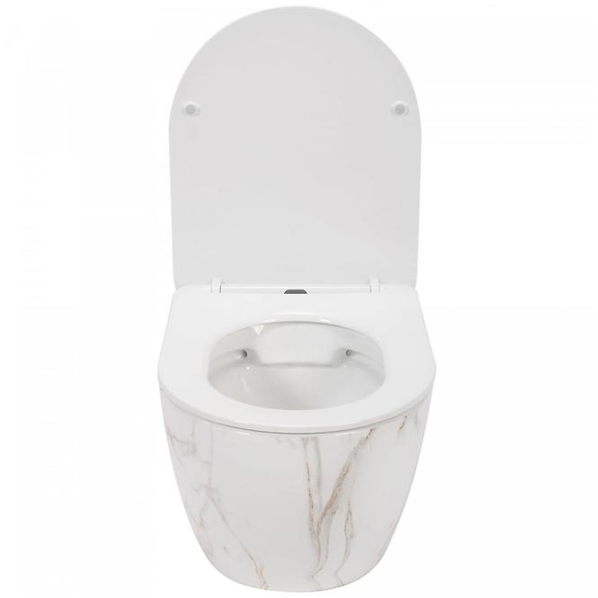 WC csésze Carlos duroplast/Flat/Zm Aiax Shiny 