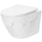WC csésze Carlos duroplast/Flat/Zm Nature Marble