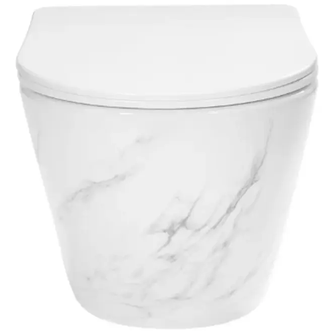 WC csésze Carlos duroplast/Flat/Zm Nature Marble