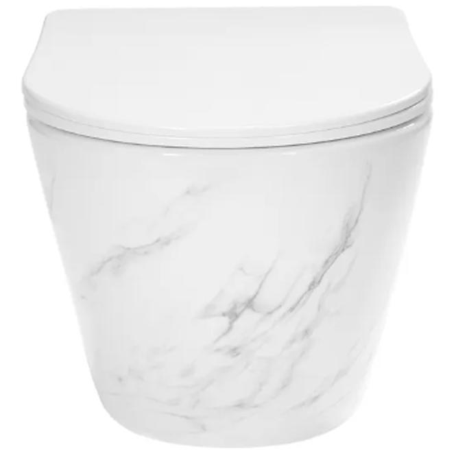 WC csésze Carlos duroplast/Flat/Zm Nature Marble,2
