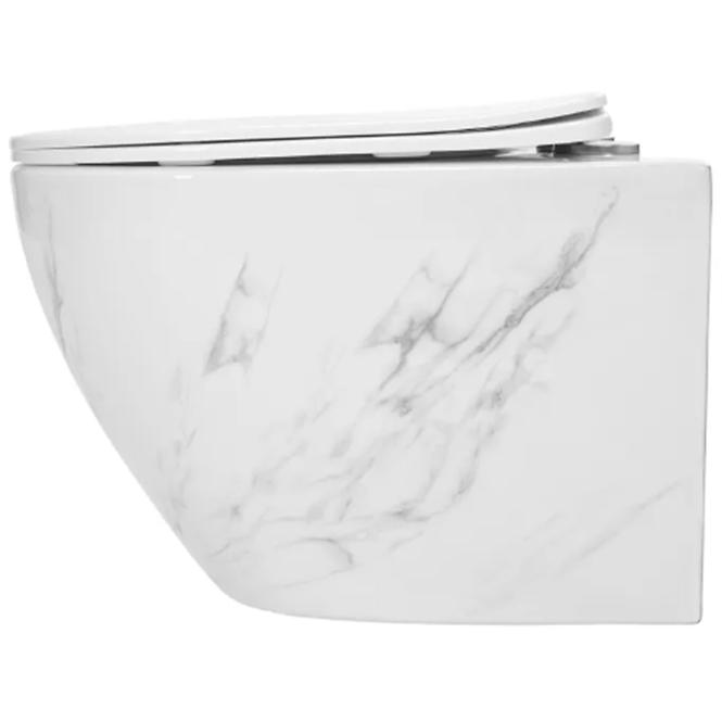 WC csésze Carlos duroplast/Flat/Zm Nature Marble,3