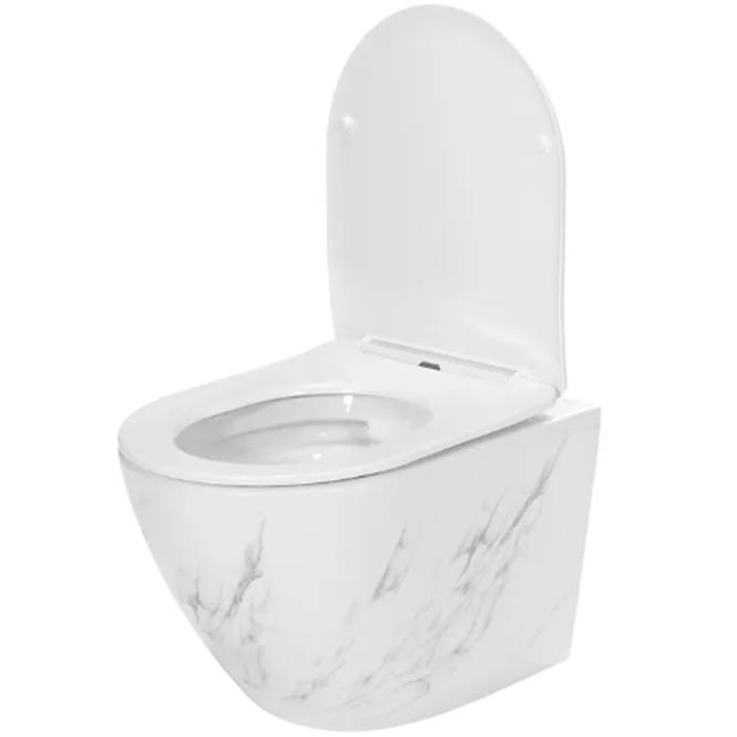WC csésze Carlos duroplast/Flat/Zm Nature Marble,5