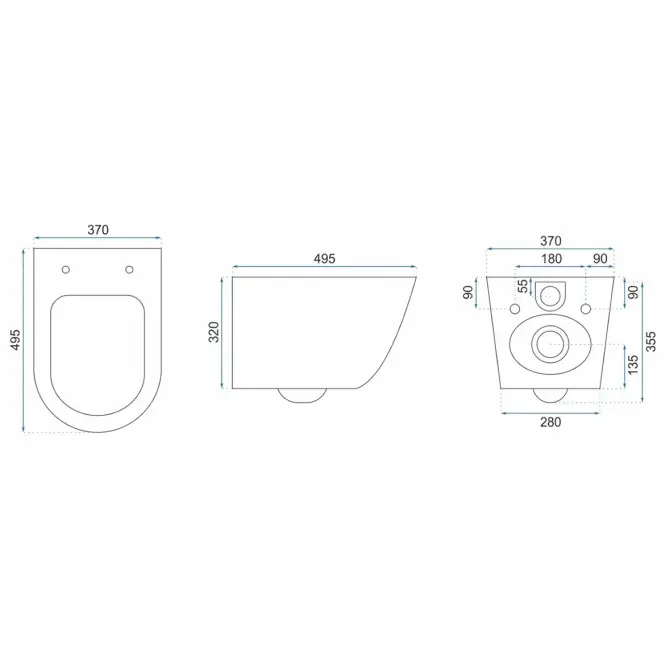 WC csésze Carlos duroplast/Flat/Zm Nature Marble,6