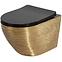 WC csésze Carlo Mini Riml duroplast/Flat/Zm Brush Gold/Black 