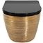 WC csésze Carlo Mini Riml duroplast/Flat/Zm Brush Gold/Black ,2
