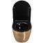 WC csésze Carlo Mini Riml duroplast/Flat/Zm Brush Gold/Black ,3