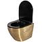 WC csésze Carlo Mini Riml duroplast/Flat/Zm Brush Gold/Black ,4