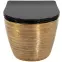 WC csésze Carlo Mini Riml duroplast/Flat/Zm Brush Gold/Black,2