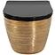 WC csésze Carlo Mini Riml duroplast/Flat/Zm Brush Gold/Black,2