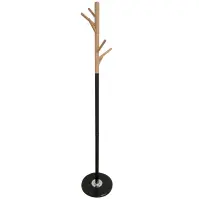Fogas fém 9463 Wooden fekete/természetes