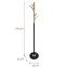 Fogas fém 9463 Wooden fekete/természetes,4