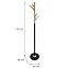 Fogas fém 9463 Wooden fekete/természetes,4