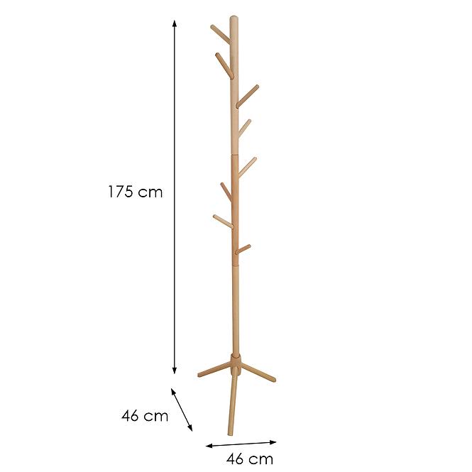 Fa akasztó 9462 Wooden természetes,3