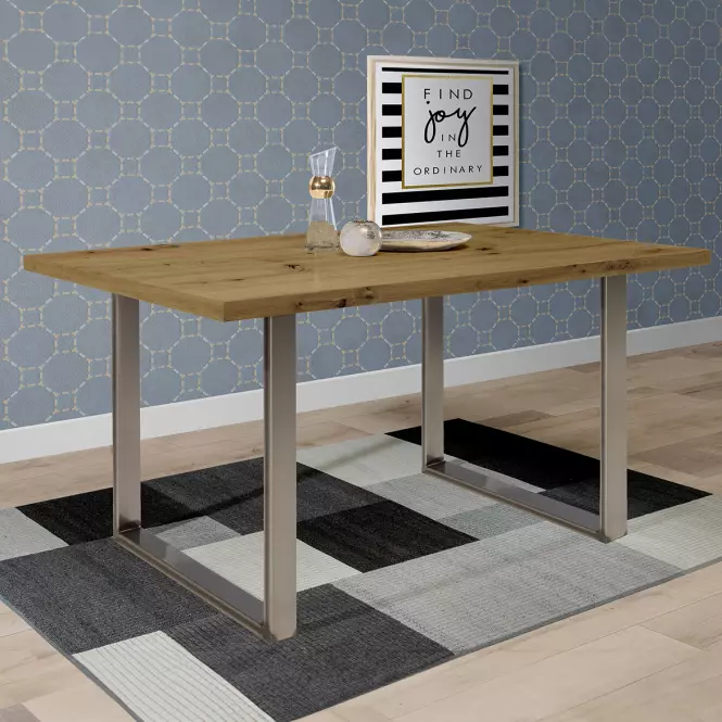Asztal Tarazjus 160 cm TBLT442-D78-941 artisan/stal