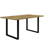 Asztal Tarazjus 160 cm TBLT442-D78-904 artisan/fekete