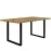 Asztal Tarazjus 160 cm TBLT442-D78-904 artisan/fekete