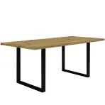 Asztal Tarazjus 180 cm TBLT443-D78-904 artisan/fekete