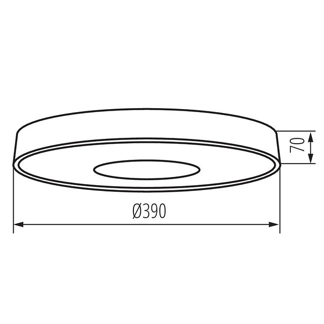 Lámpa VAND 37326 LED 39CM 17.5W NW W