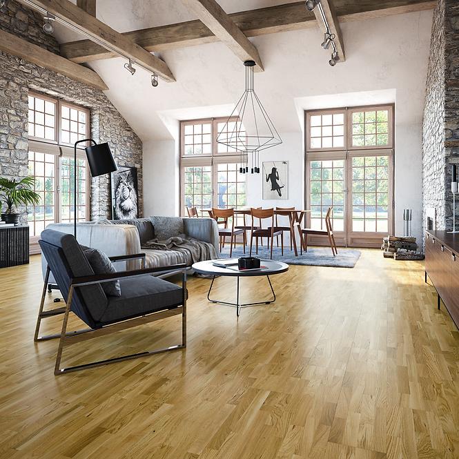 Fapadló Barlinek tölgy Rustic 10x207x1092 ,2