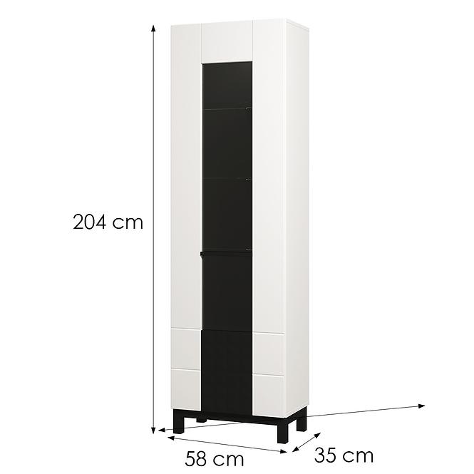 Vitrin Sarthe 1k Fehér/Fekete 11013673
