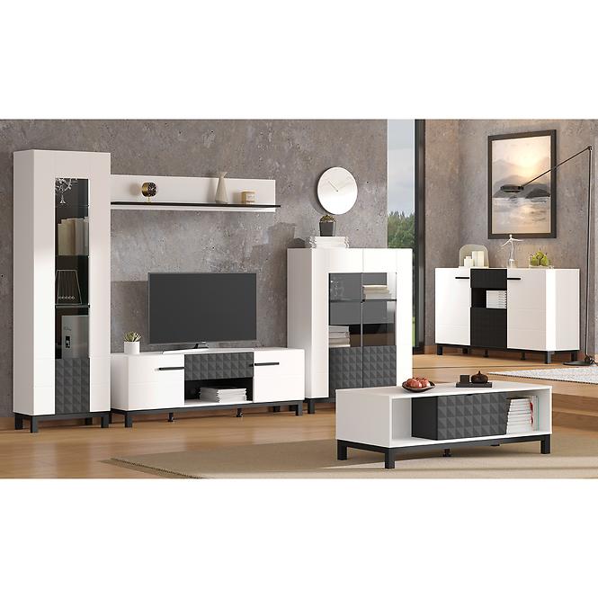 Vitrin Sarthe 2k Fehér/Fekete 11013674