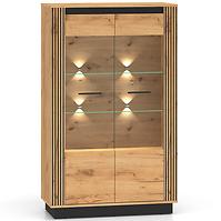 Vitrin Urso 05 Tölgy Craft Aranysárga/Fekete